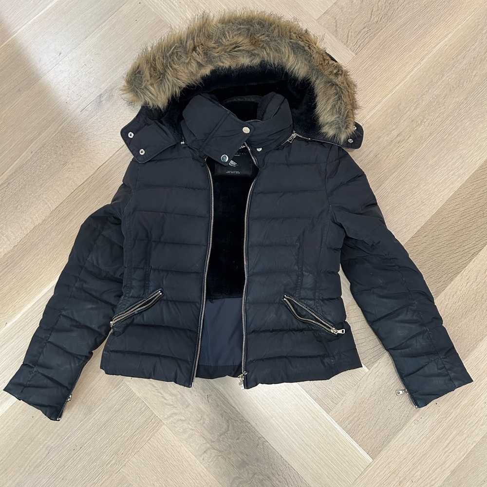 Zara women down coat